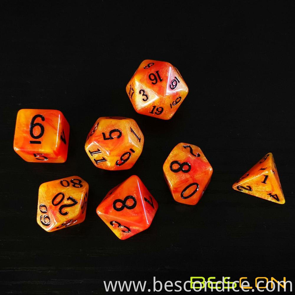 Aura Stone Mtg D20 Rpg Dice Set 3